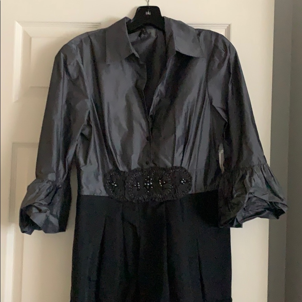 BCBG maxazria Slate and Black dress